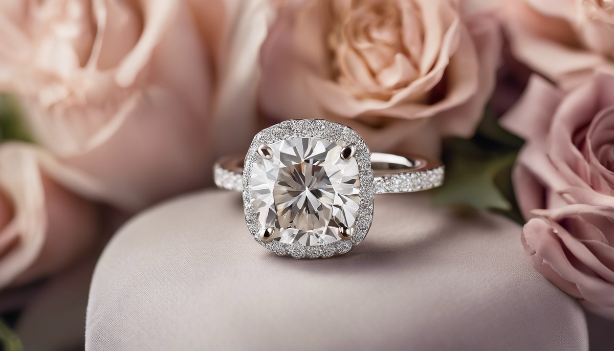 3 Carat Moissanite Side Stone Ring