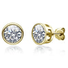 Color Moissanite Earrings Sterling Silver - Rokshok