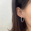 Moissanite Loop Earrings - Rokshok