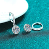 1ct Color Moissanite Loop Earring - Rokshok