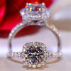 Color Round Moissanite Ring - Rokshok