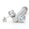 Color Moissanite Earrings Sterling Silver - Rokshok