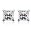 Color Princess Cut Moissanite Earring - Rokshok
