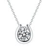 1CT U-type Horseshoe Pendant Moissanite Necklace - Rokshok