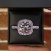 Color Round Moissanite Ring - Rokshok