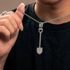 Chain Shovel Spade Moissanite Pendant - Rokshok