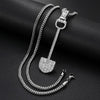 Chain Shovel Spade Moissanite Pendant - Rokshok