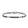 Black White All Moissanite Tennis Bracelets - Rokshok