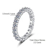 2.2 & 3.6 CT Moissanite Eternity Rings - Rokshok