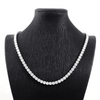 Moissanite Tennis Necklace with Cross - Rokshok