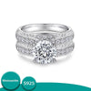 2 Carat 8mm Moissanite Diamond Bridal Ring - Rokshok