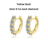 Color Moissanite Loop Earring - Rokshok