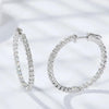 Moissanite Hoop Earrings - Rokshok
