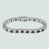 Black White Full Moissanite Diamond Tennis Bracelets - Rokshok