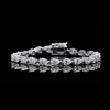 Pear Cut full Moissanite Tennis Bracelet - Rokshok