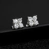 4 Stones Round Moissanite Stud Earrings - Rokshok