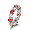 Colorful Moissanite Eternity Rings - Rokshok