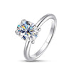 4 Prong Setting Oval Moissanite Rings - Rokshok