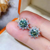Coloured Moissanite Stud Earrings - Rokshok