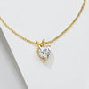 Heart Moissanite Pendant Necklace - Rokshok