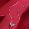 4mm Heart Full Moissanite Pendant Necklaces - Rokshok