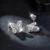 Butterfly Moissanite Diamond Stud Earrings - Rokshok