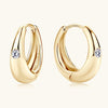 Moissanite Diamond Hoop Earrings - Rokshok