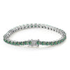3-6.5mm Green full Moissanite Tennis Bracelet - Rokshok