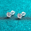 1ct Moissanite White Gold Stud Earring - Rokshok