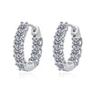 Moissanite Diamond Hoop Earrings - Rokshok