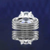 3 Carat Moissanite Diamond Wedding Ring - Rokshok