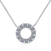 Moissanite Round Pendant Necklace - Rokshok
