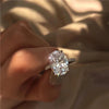3 Carat Oval Cut Moissanite Diamond Ring - Rokshok