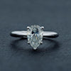 2CT Waterdrop Moissanite Solitaire Ring - Rokshok