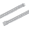 Moissanite Diamond Necklace Bracelet Cuban Link Chain - 18K gold plated - Rokshok
