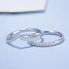 Double-Row Moissanite Diamond Eternity Rings - Rokshok