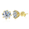 Color Moissanite Earring White Gold - Rokshok