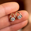 Classy Moissanite Diamond Stud Earrings - Rokshok