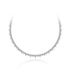 Heart Cut Moissanite Diamond Tennis Necklace - Rokshok