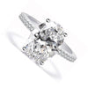 3 Carat Oval Cut Moissanite Diamond Ring - Rokshok