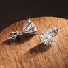 Color Moissanite Earring White Gold - Rokshok