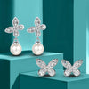 Butterfly Moissanite Diamond Drop Earrings - Rokshok