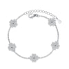 Lucky Clover 0.64 Carat Moissanite Diamond Bracelets - Rokshok