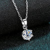 1ct 2ct Moissanite Necklace Pendant - Rokshok