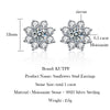 Sunflower Stud Moissanite Earrings - Rokshok