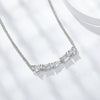 Heart-shaped Oval Water Drop Emerald Cut Moissanite Pendant Necklace - Rokshok