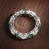 Colorful Moissanite Eternity Rings - Rokshok