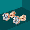 2CT Color Moissanite Stud Earrings - Rokshok