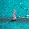 3-Stone Moissanite Pendant Necklace - Rokshok