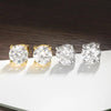 Round Moissanite Stud Earrings - Rokshok
